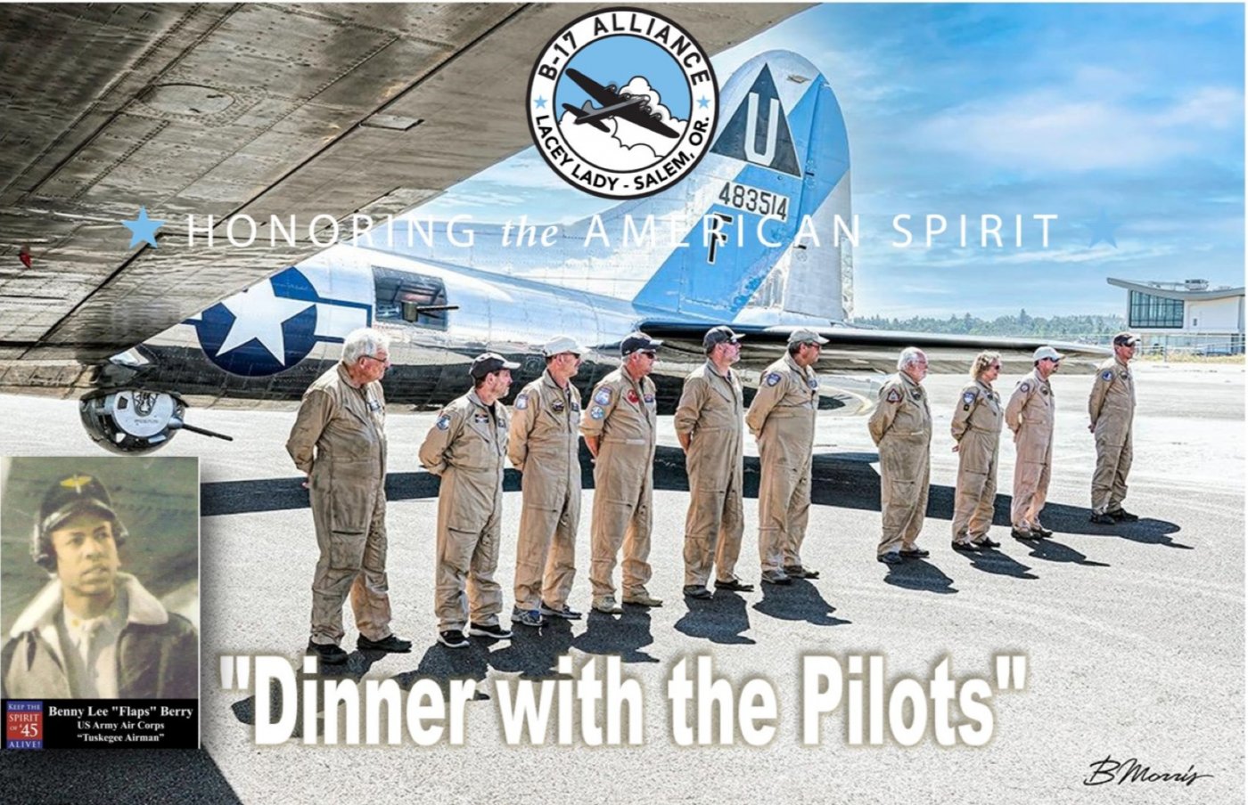Dinner with the Pilots & a Tuskegee Descendent , 22 August | Event in Salem | AllEvents