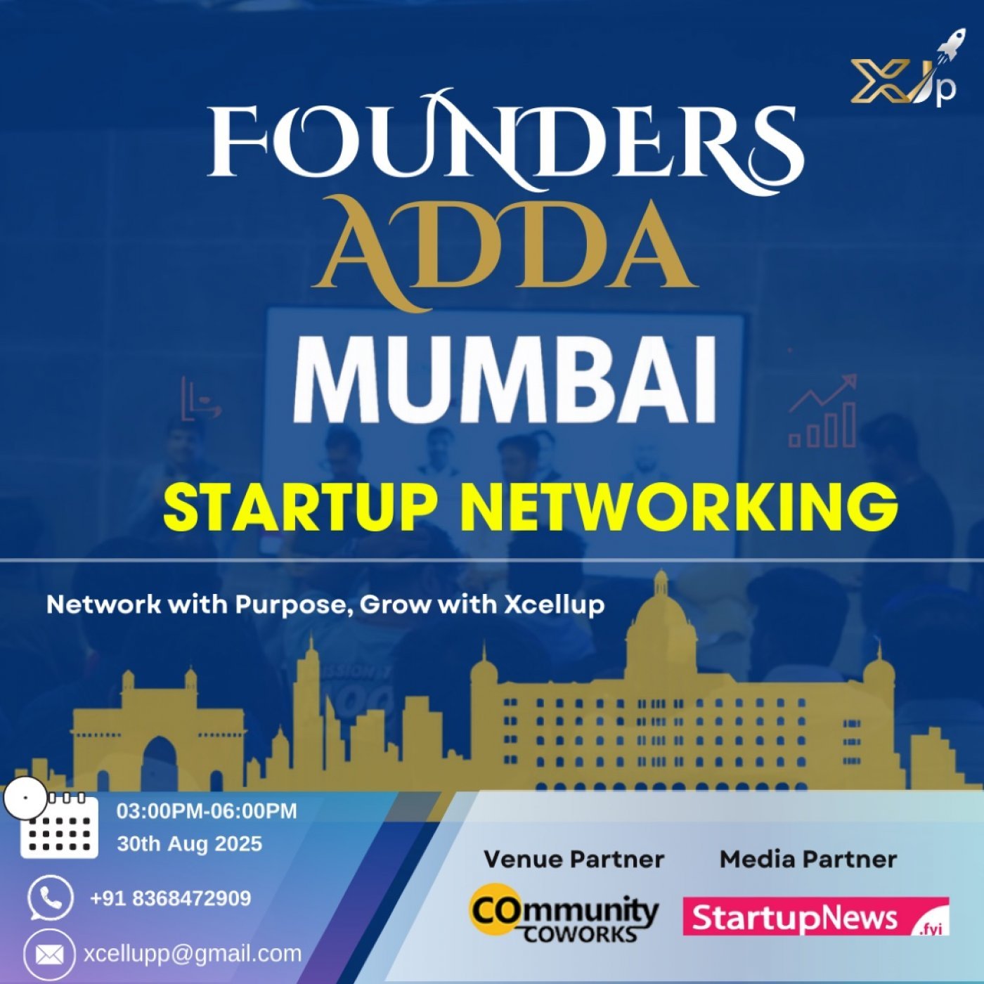 Founder Adda Mumbai Startup Networking, 30 August | Event in Mumbai | AllEvents