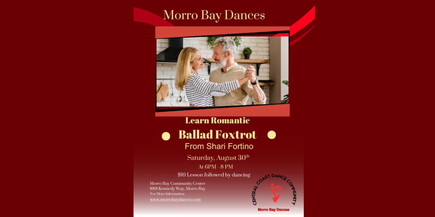 Ballad Foxtrot Lesson, 30 August | Event in Morro Bay | AllEvents