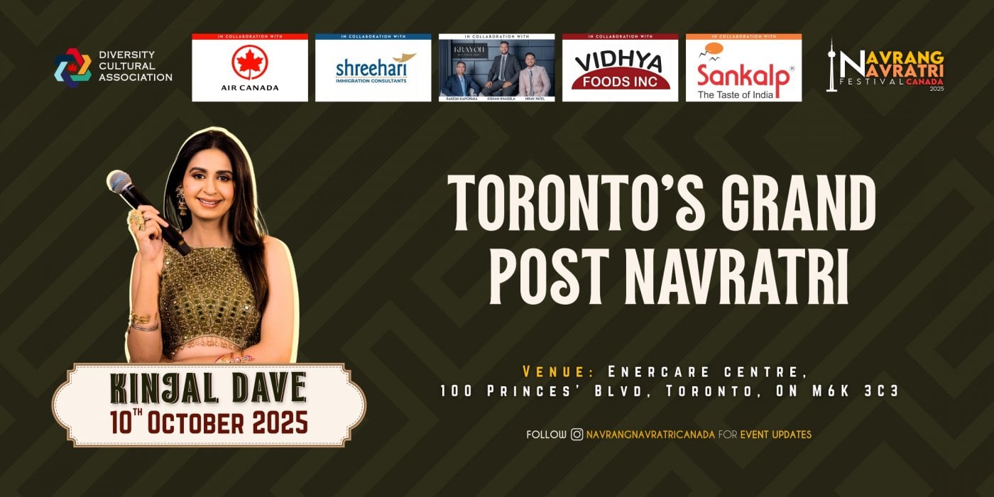 Navrang Navratri Festival Canada 2025 With Kinjal Dave - 10th October 2025, 10 October | Event in Toronto