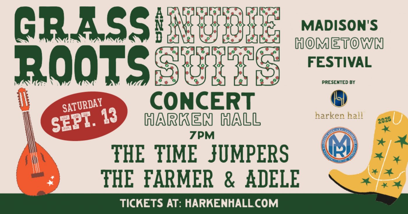 Grassroots and Nudie Suits Concert featuring The Time Jumpers and The Farmer & Adele, 13 September | AllEvents