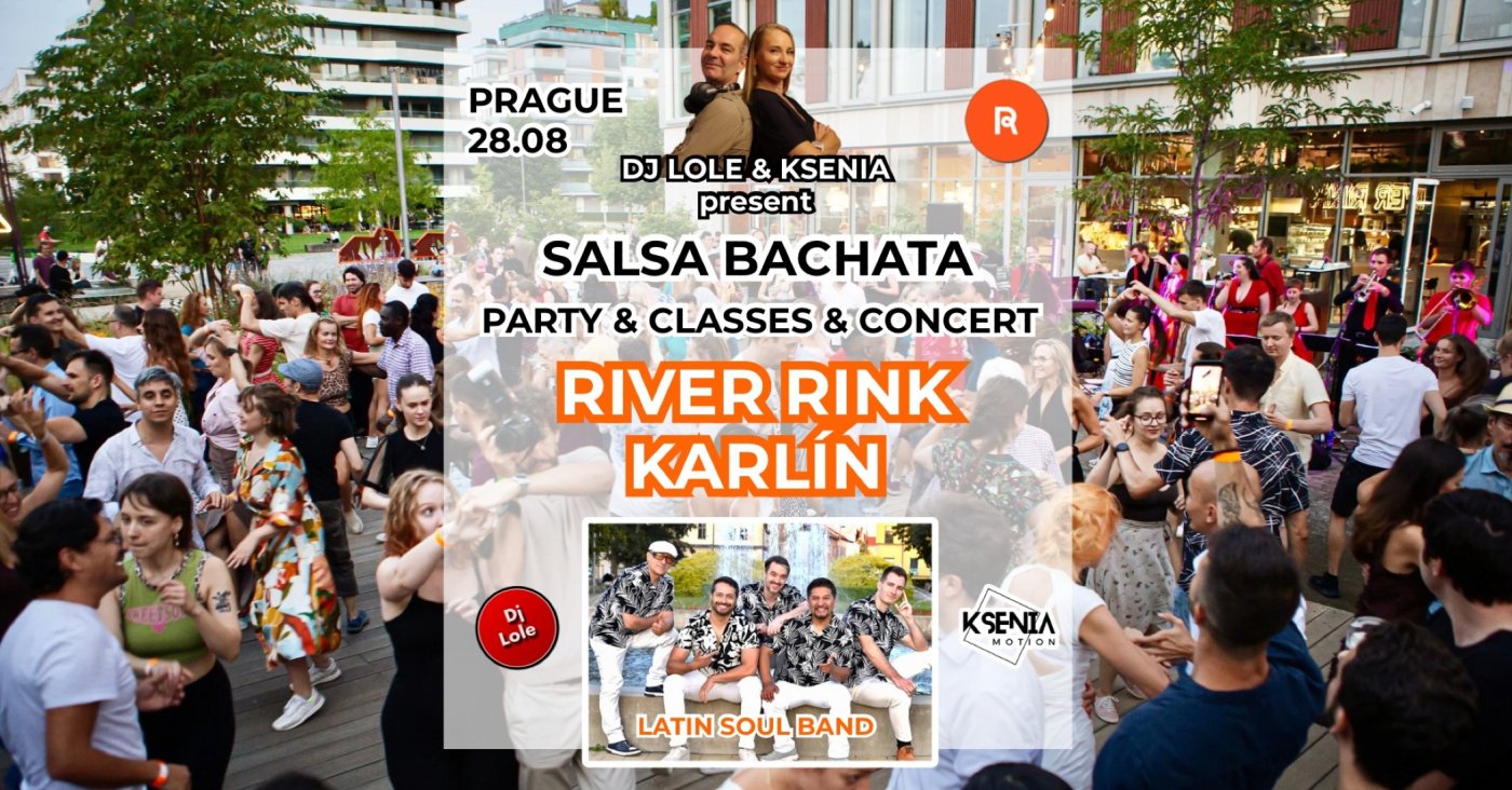 Salsa and bachata open air at River Rink Karlín, 28 August | Event in Prague | AllEvents