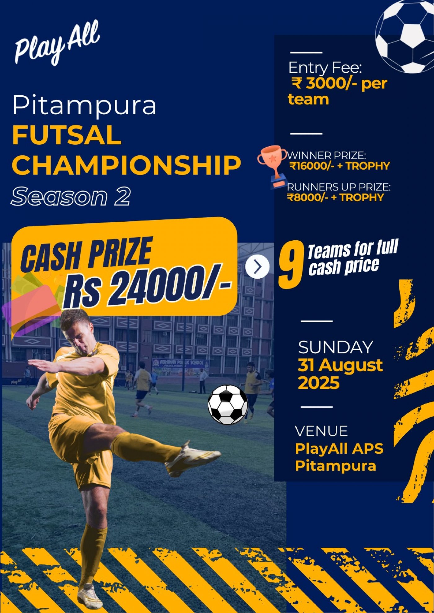 Pitampura Futsal Championship, Season 2, 31 August | Event in New Delhi | AllEvents