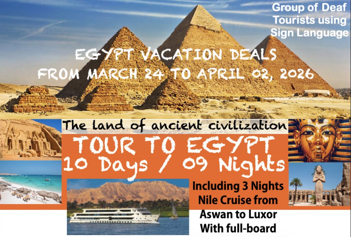 Tour to Egypt 2026 with Egypt Deaf Travel, 24 March | Event in Cairo | AllEvents