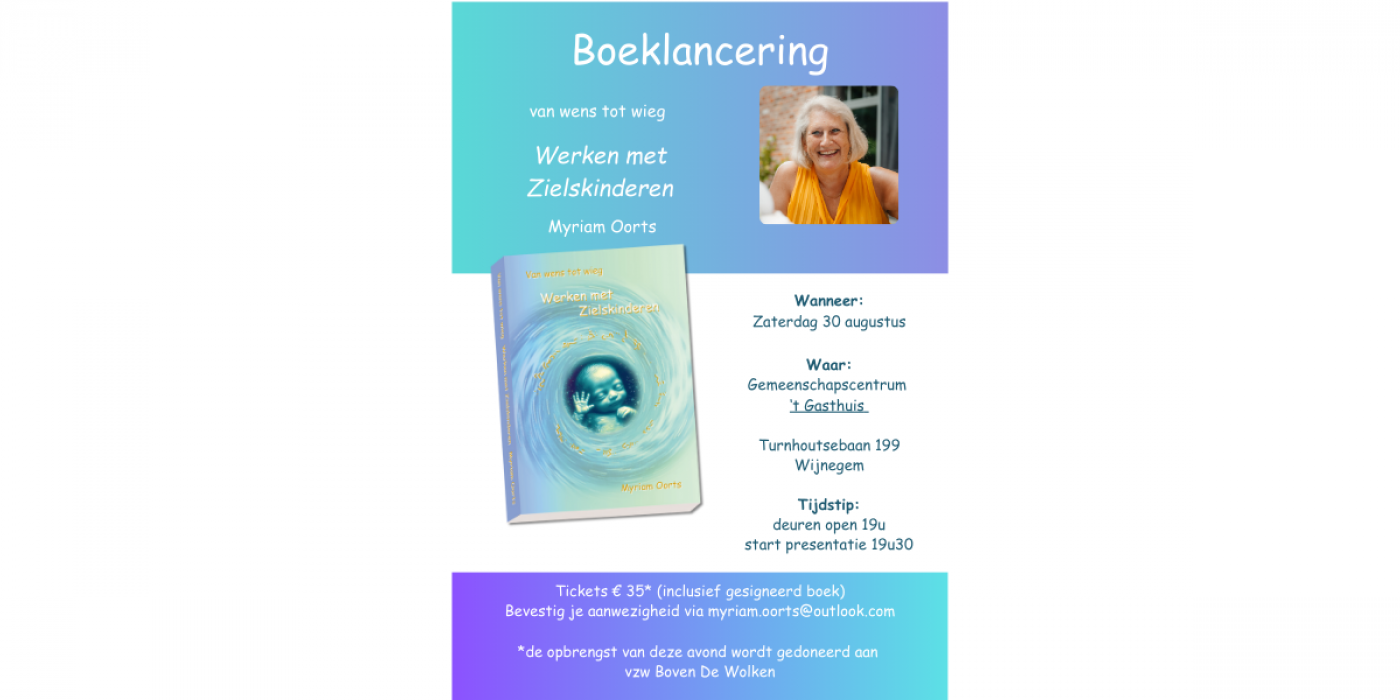 Boekpresentatie Myriam Oorts, 30 August | Event in Wijnegem | AllEvents