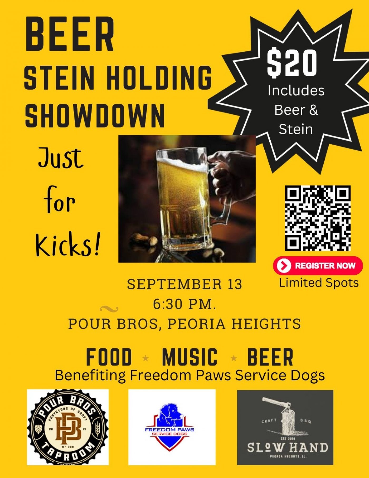 Beer Stein Holding Showdown - Just for Fun!, 13 September | Event in Peoria | AllEvents