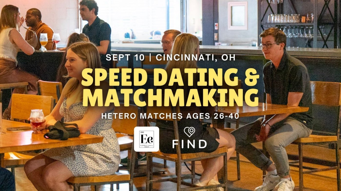 Speed Dating for Singles Ages 26-40 | Cincinnati, OH, 10 September | Event in Cincinnati | AllEvents