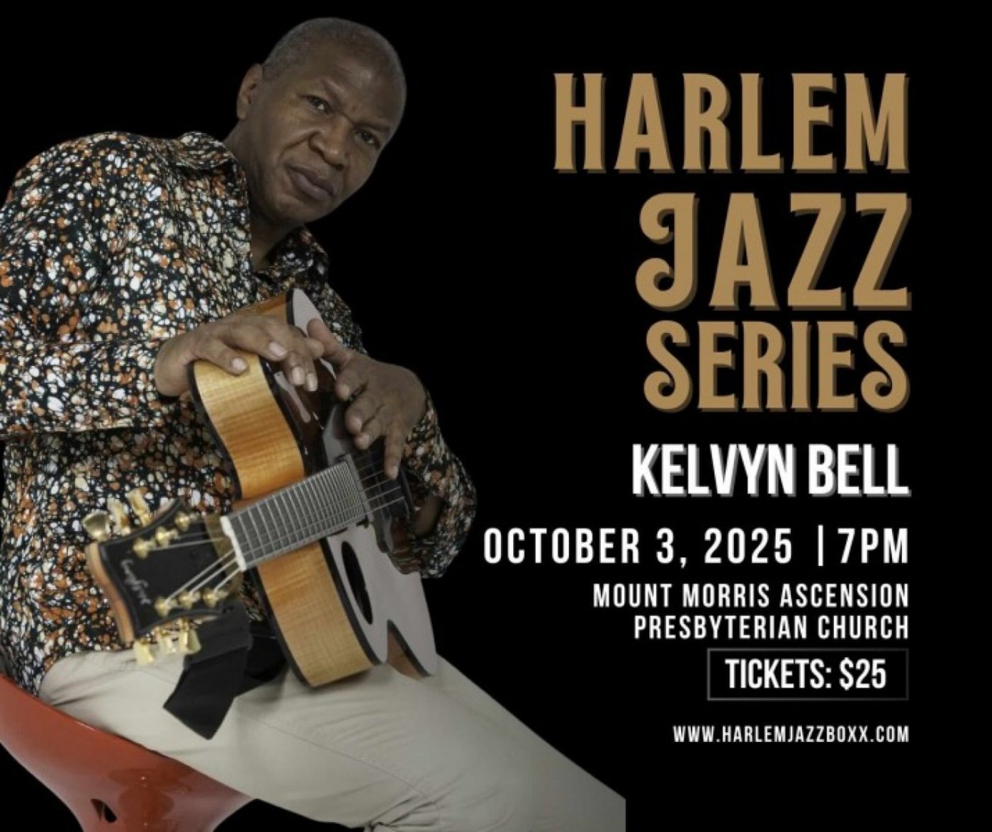 Kelvyn Bell - Harlem Jazz Sereis, 3 October | Event in New York | AllEvents