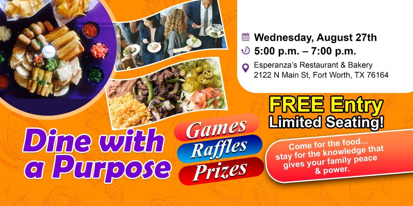 Dine with a Purpose, 27 August | Event in Fort Worth | AllEvents