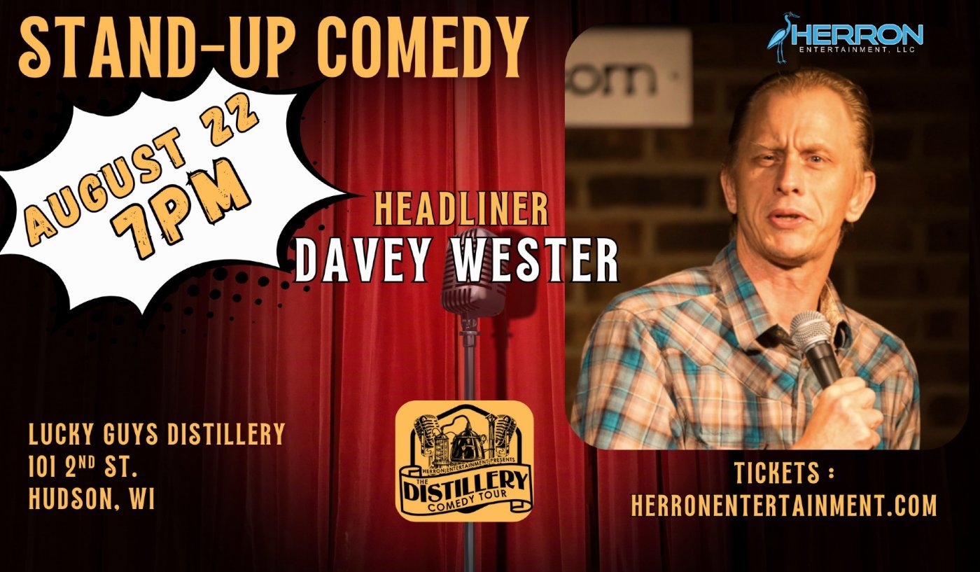 the DISTILLERY COMEDY TOUR at LUCKY GUYS, 22 August | Event in Hudson | AllEvents