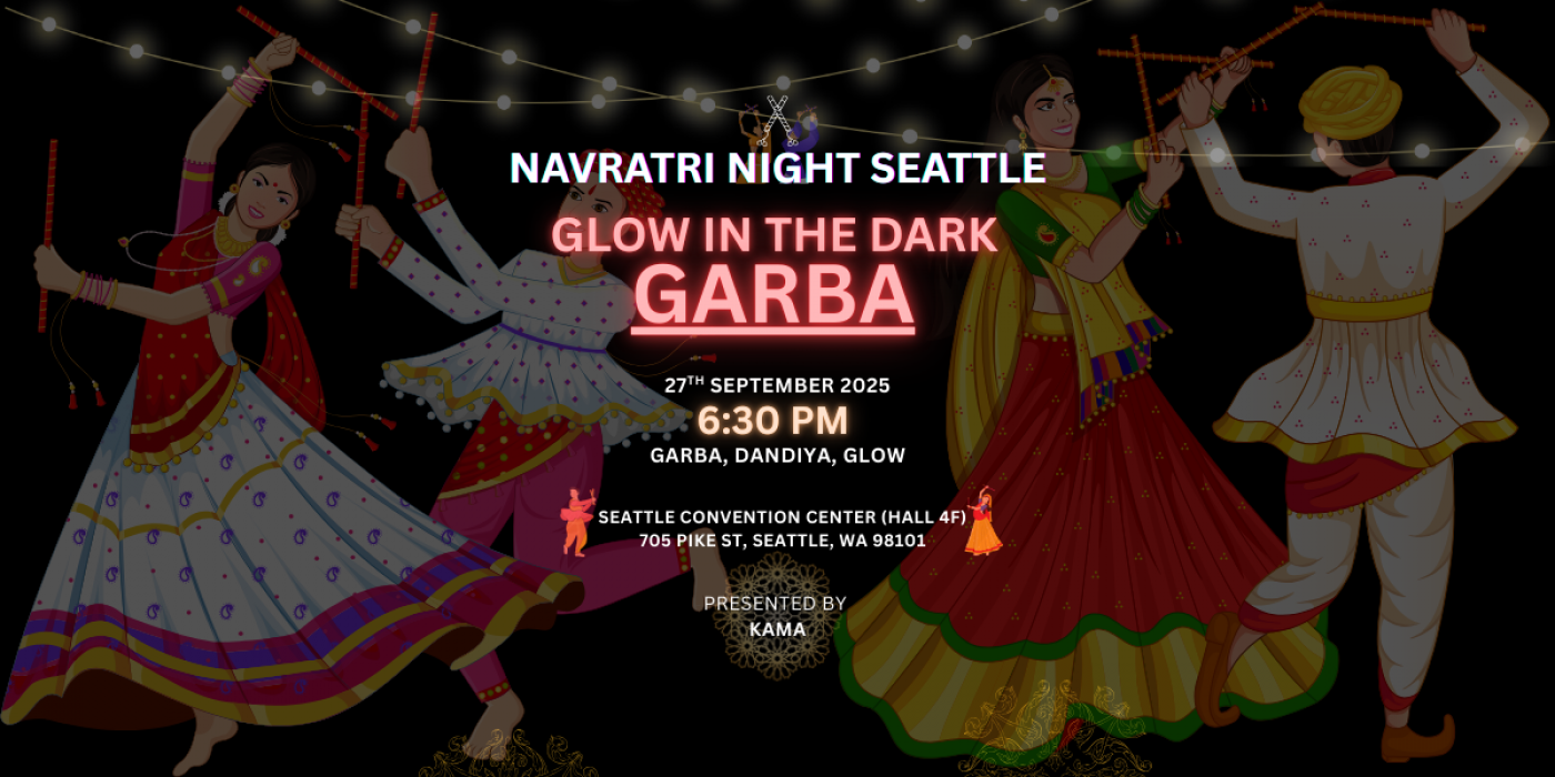 Glow in The Dark Garba - Seattle, 27 September | Event in Seattle | AllEvents