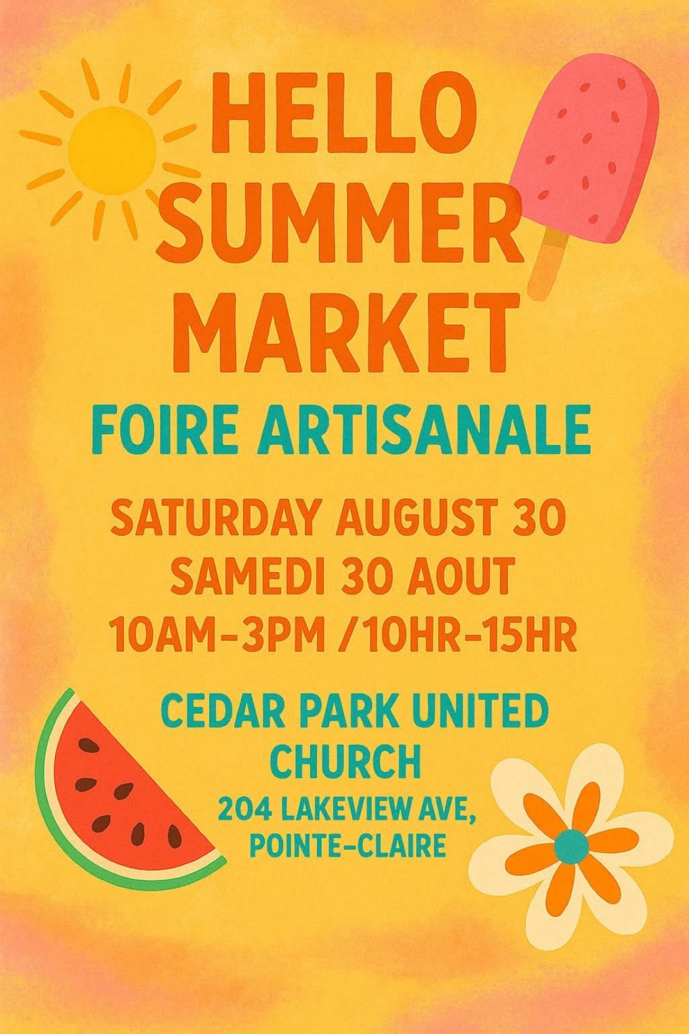 Hello Summer Market - Foire Artisanale, 30 August | Event in Pointe-Claire | AllEvents