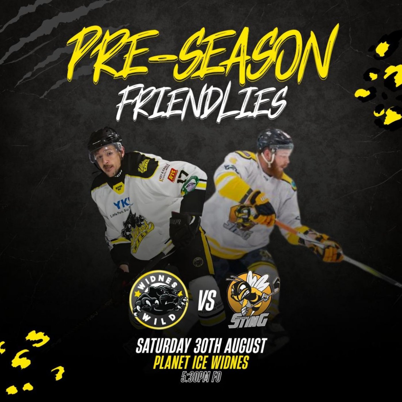 YKK Widnes Wild vs Sutton Sting Ice Hockey Match FO 5.30PM - Sunday 30/8/25 Planet Ice Widnes, 30 August | AllEvents