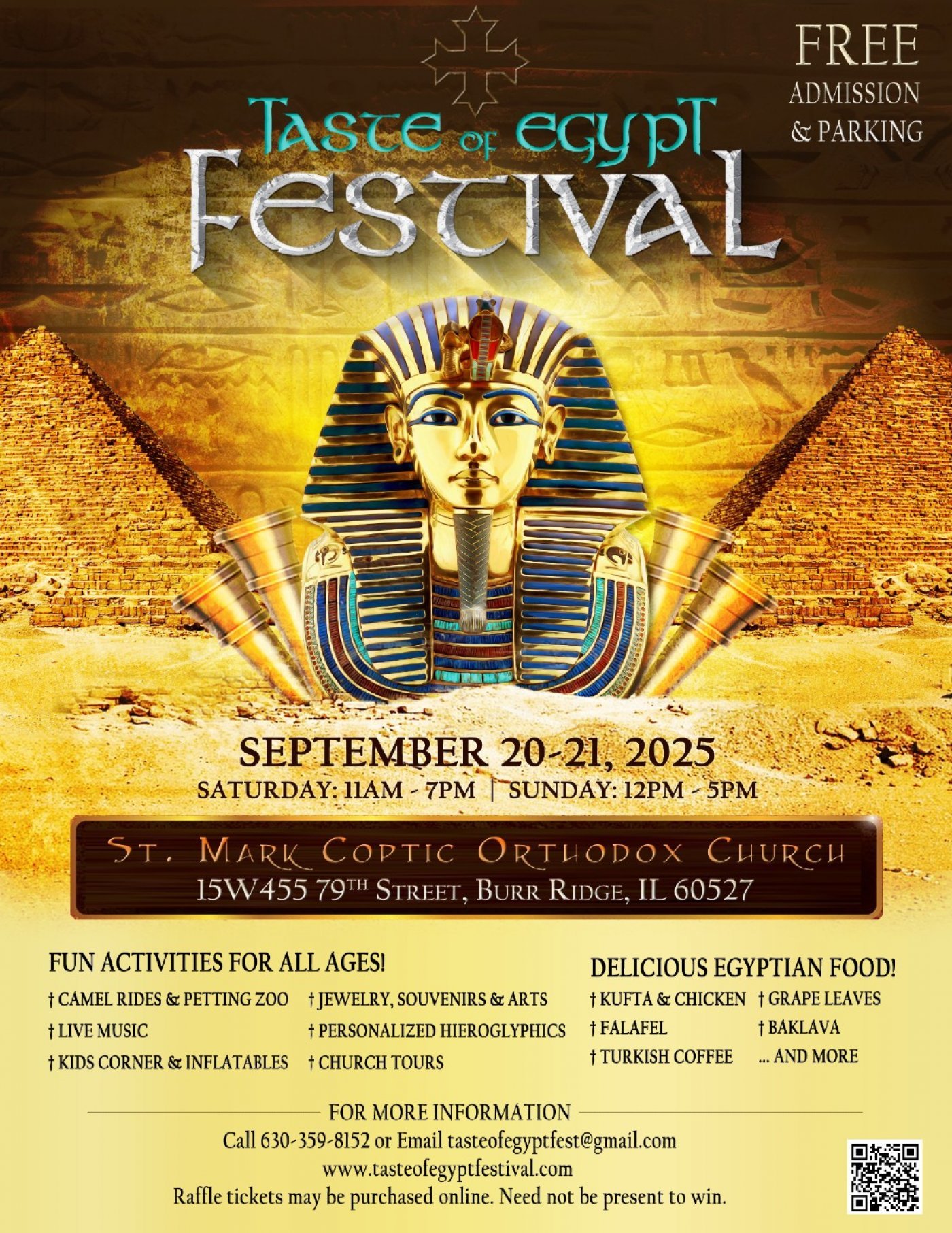 Taste of Egypt Festival, 20 September | Event in Burr Ridge | AllEvents