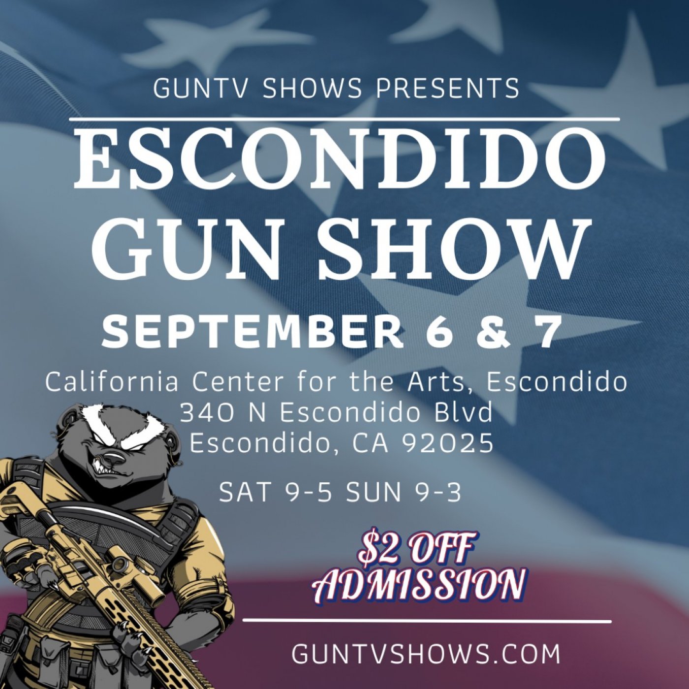 Escondido Gun Show , 6 September | Event in Escondido | AllEvents