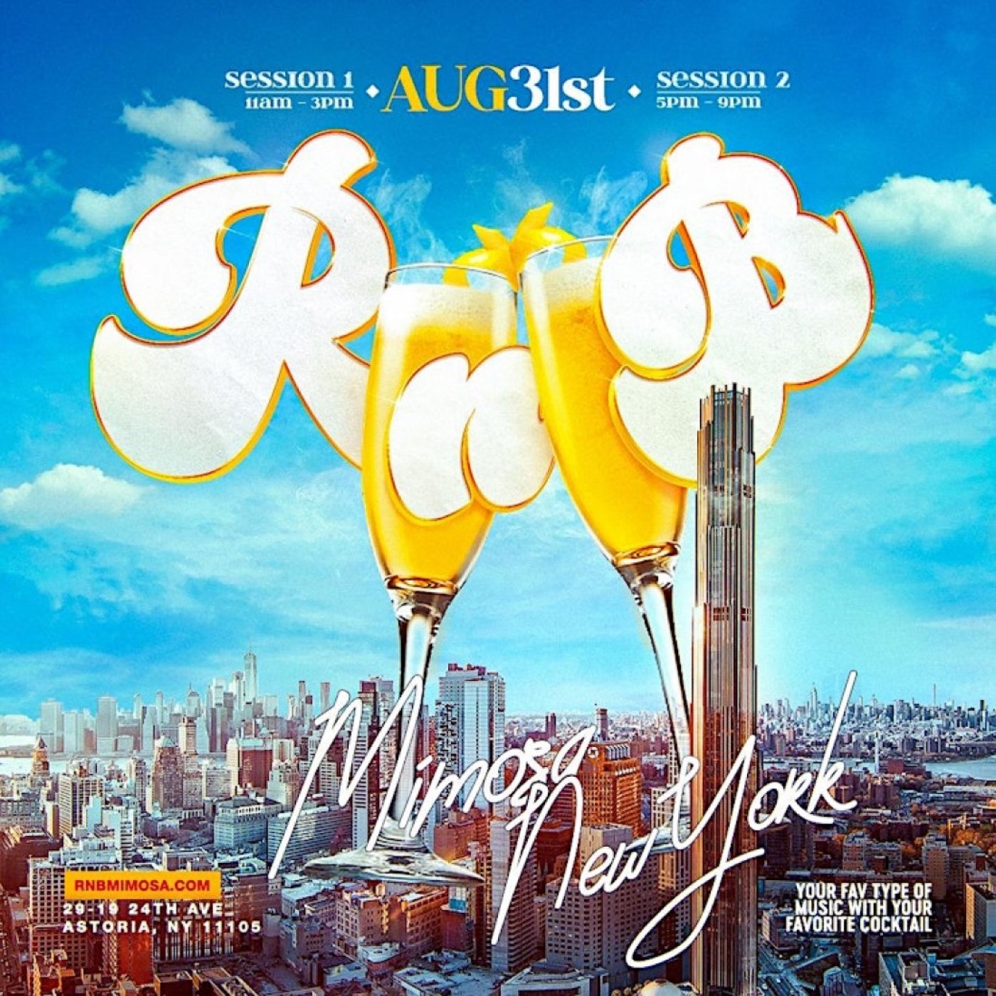 RnB Mimosa Festival : New York Session 2, 31 August | Event in Astoria | AllEvents