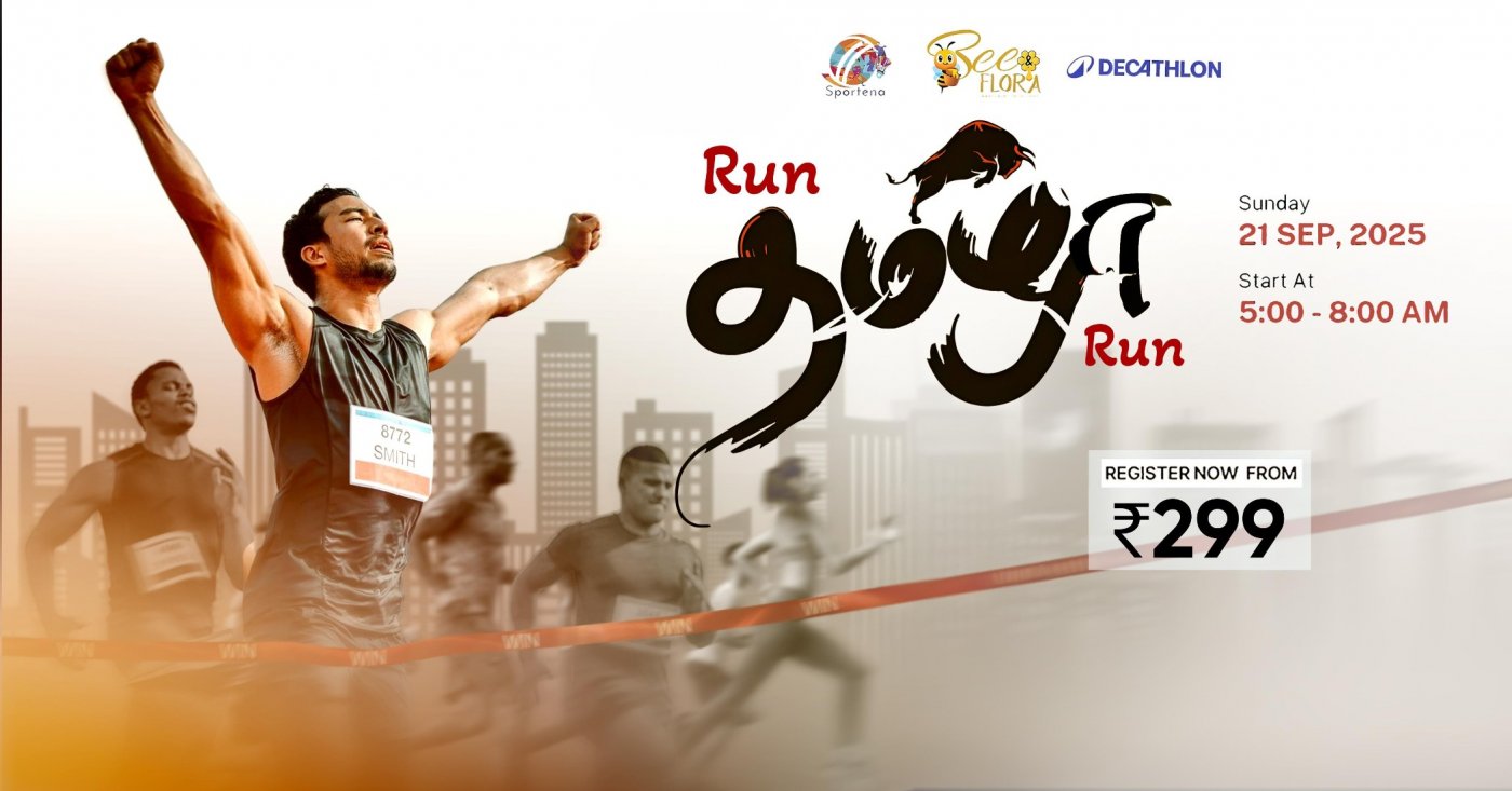 RUN THAMIZHA RUN - MEGA MARATHON, 21 September | Event in Chennai | AllEvents