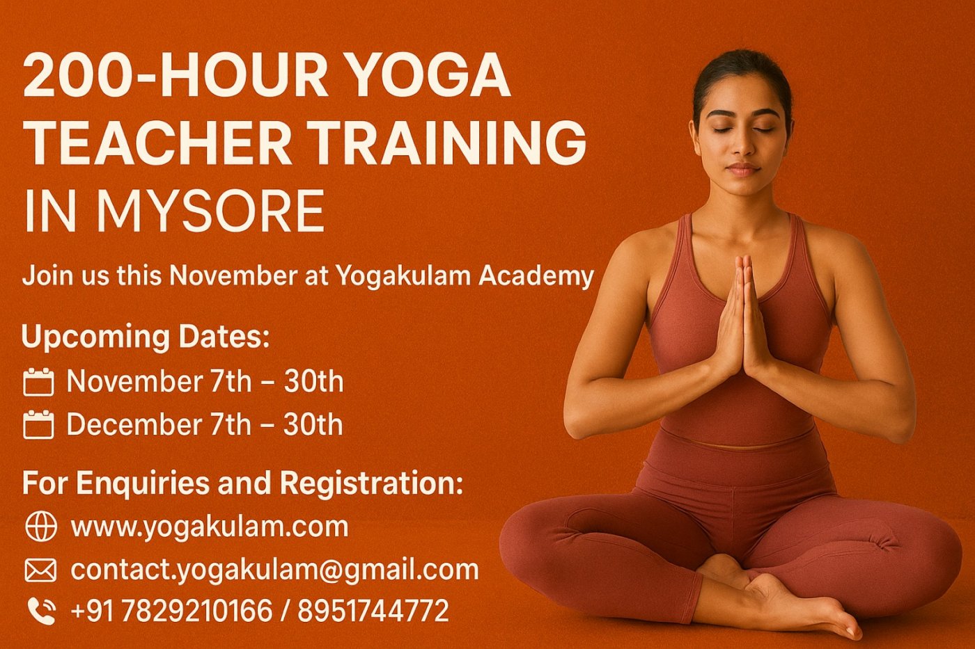 200-Hour Yoga Teacher Training in Mysore, 7 November | Event in Mysore | AllEvents