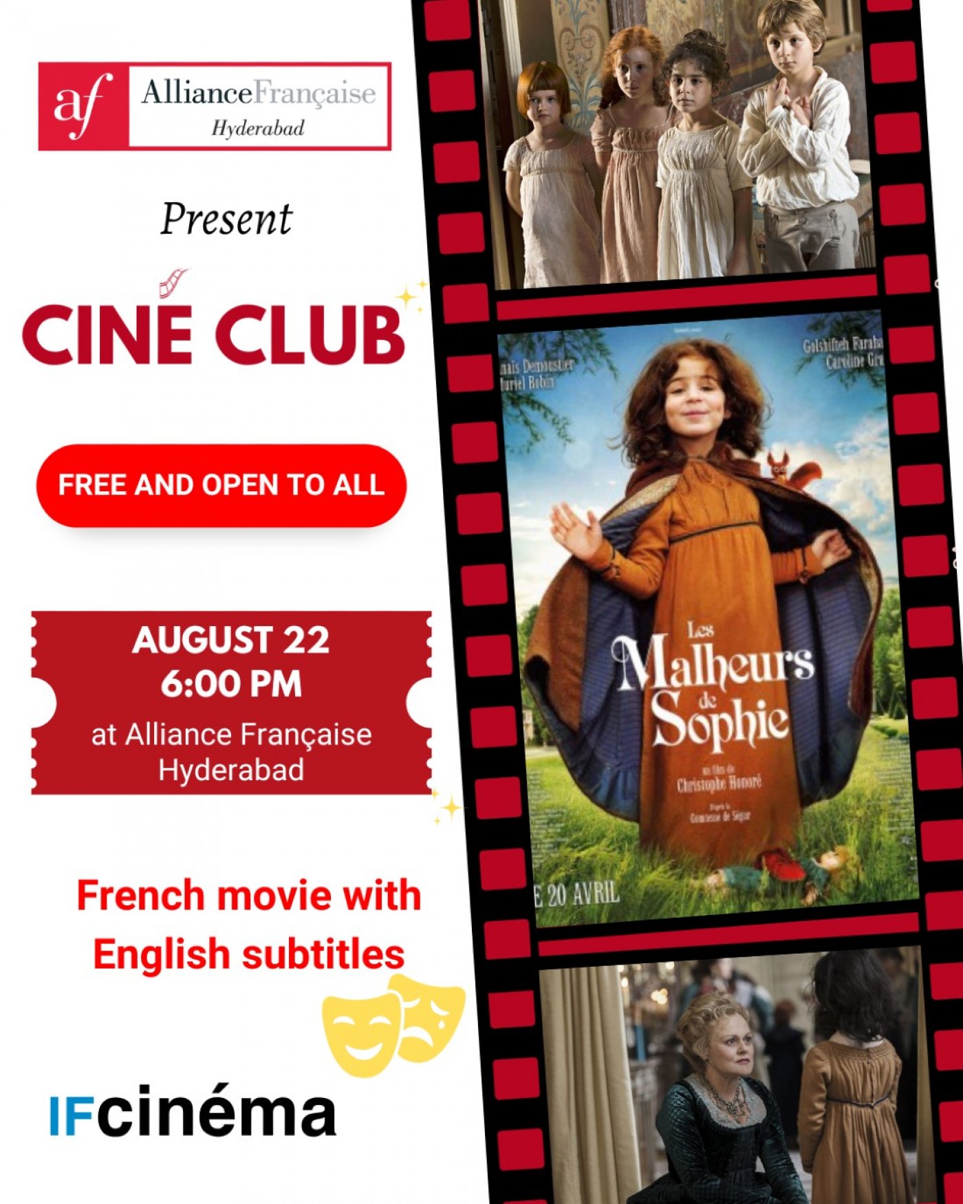 French movie screening , 22 August | Event in Hyderabad | AllEvents