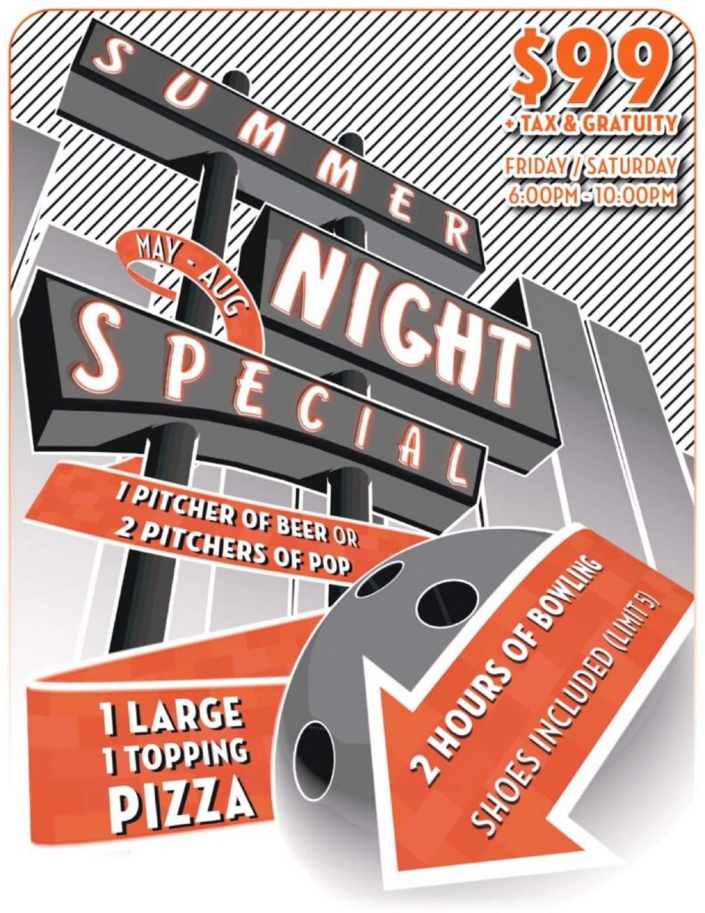 Summer Night Bowling Special Every Friday and Saturday, 23 August | Event in Chicago | AllEvents