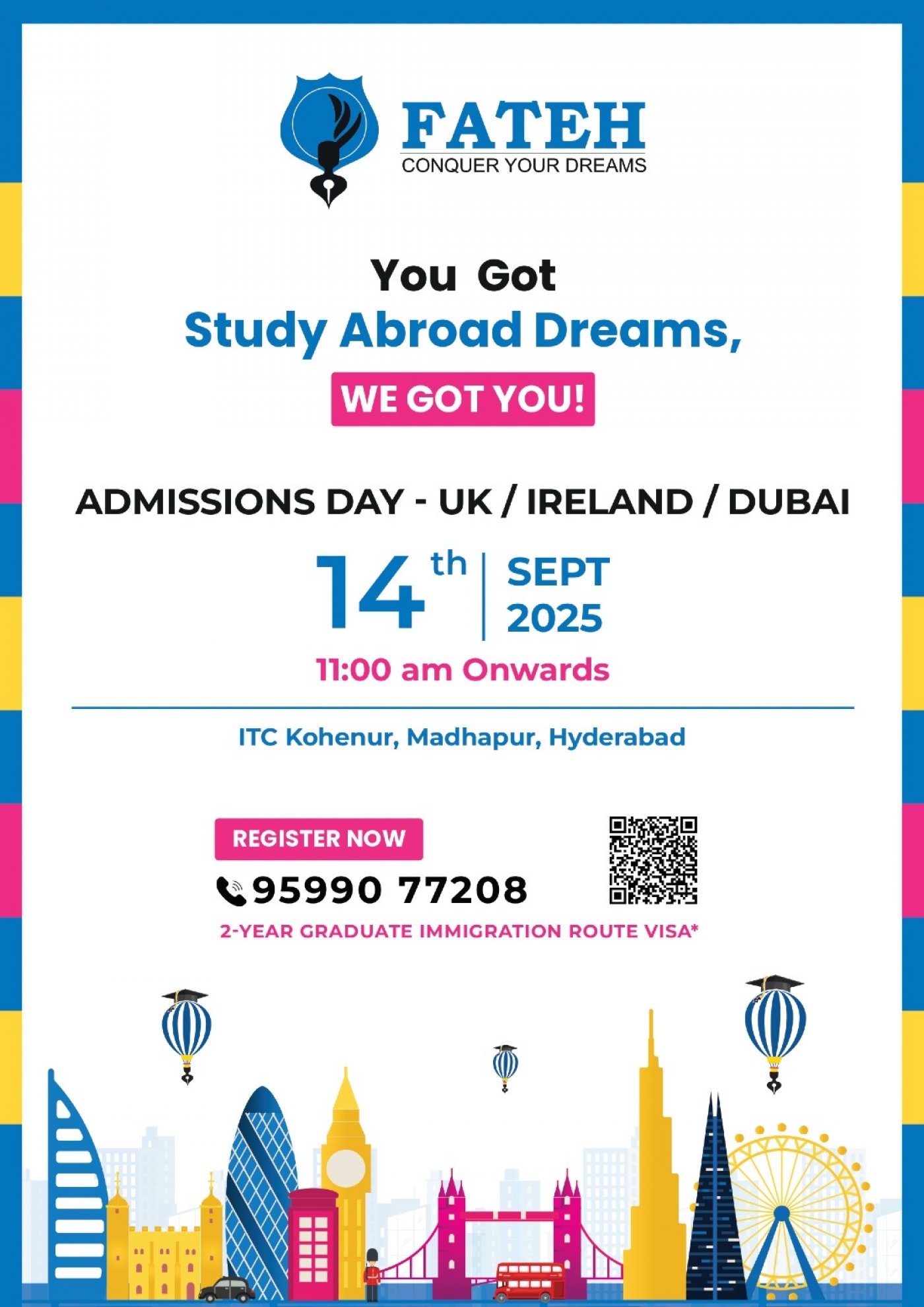 ADMISSIONS DAY - UK / IRELAND / DUBAI, 14 September | Event in Hyderabad | AllEvents