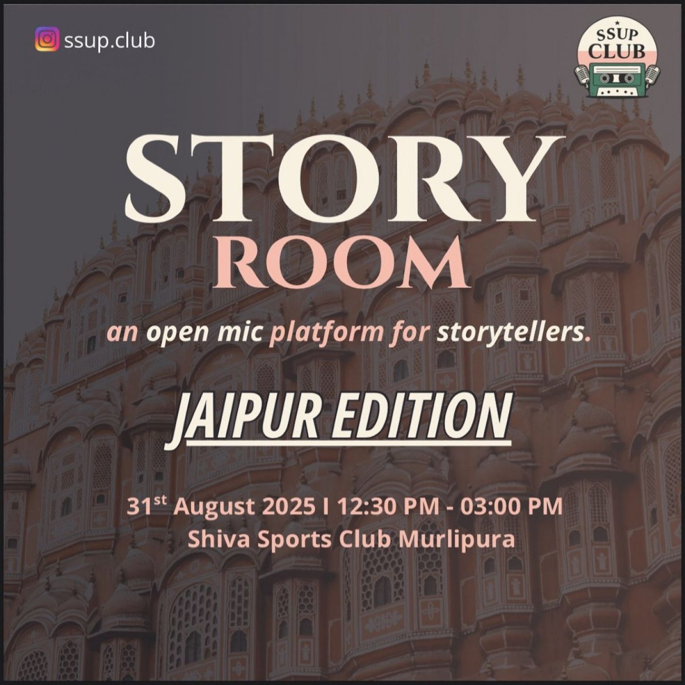 Story Room - An Open Mic Event For Storytellers, 31 August | Event in Jaipur | AllEvents