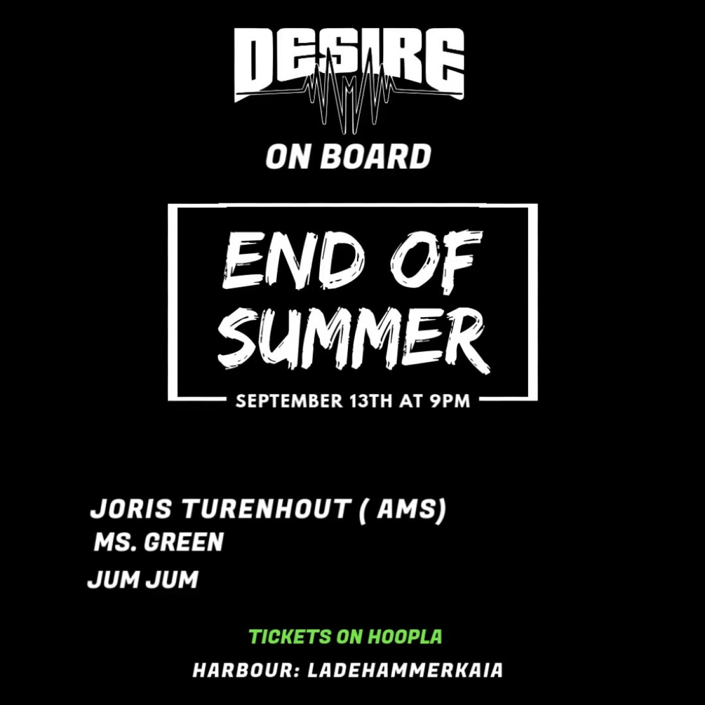 DESIRE // End Of Summer, 13 September | Event in Trondheim | AllEvents