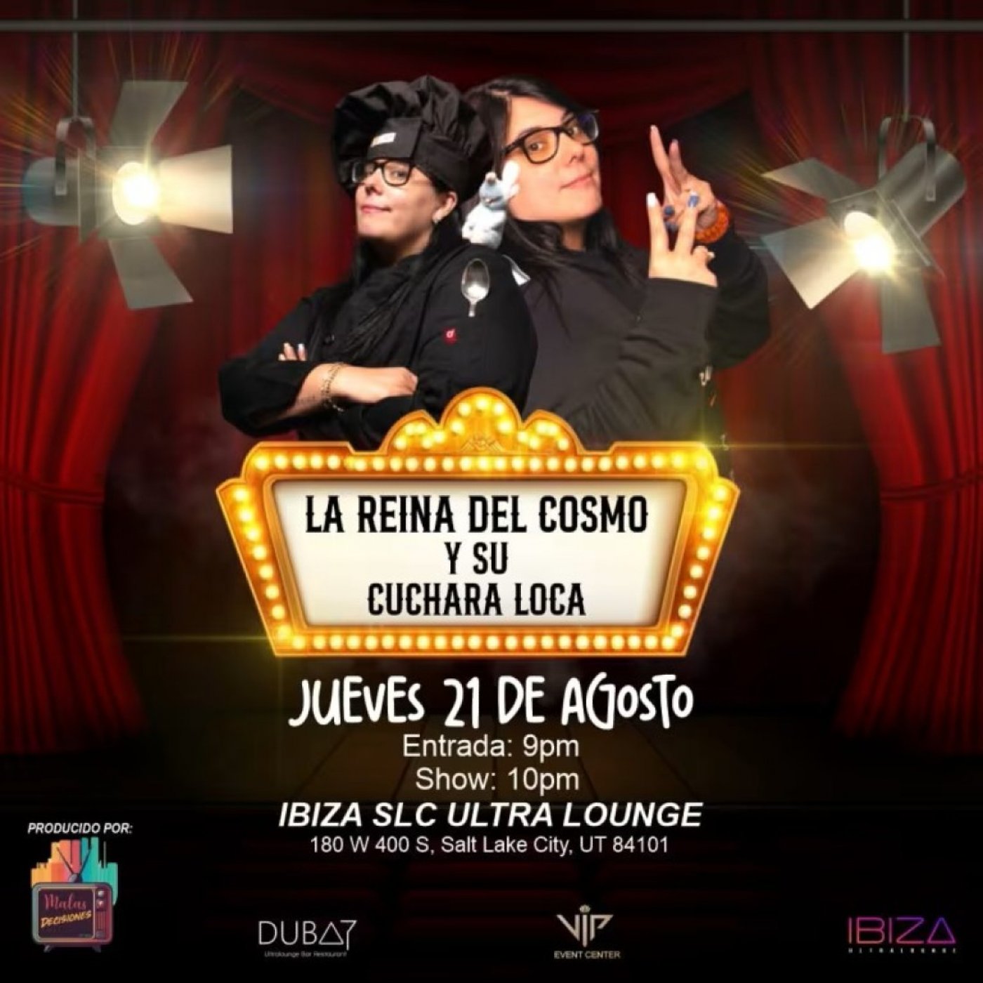 La Reina del Cosmo y su Cuchara Loca - Ibiza slc, 21 August | Event in Salt Lake City | AllEvents