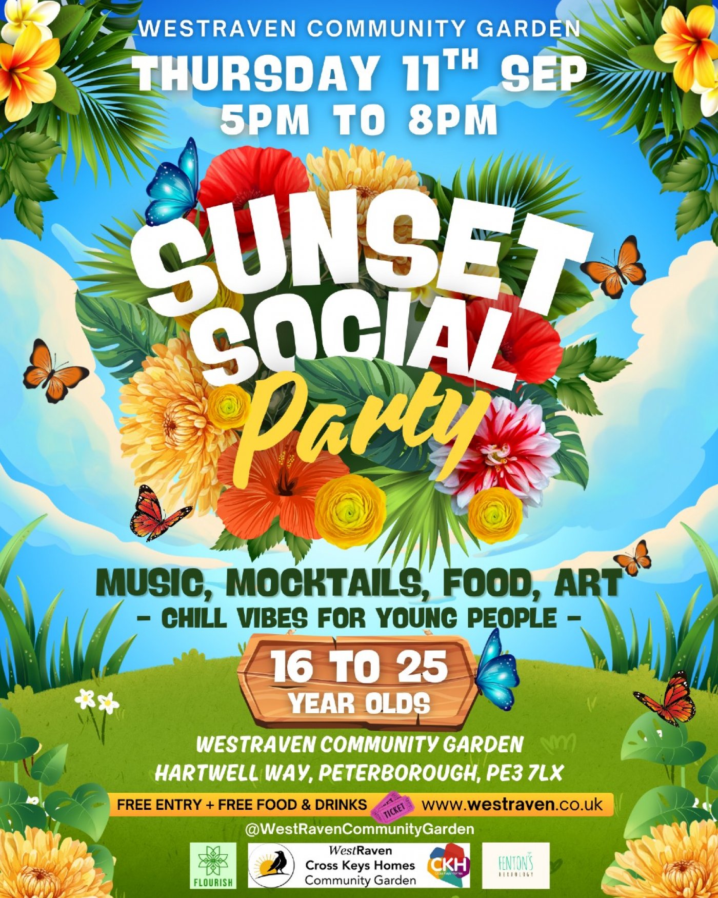 The Sunset Social Party, 11 September | Event in Peterborough | AllEvents