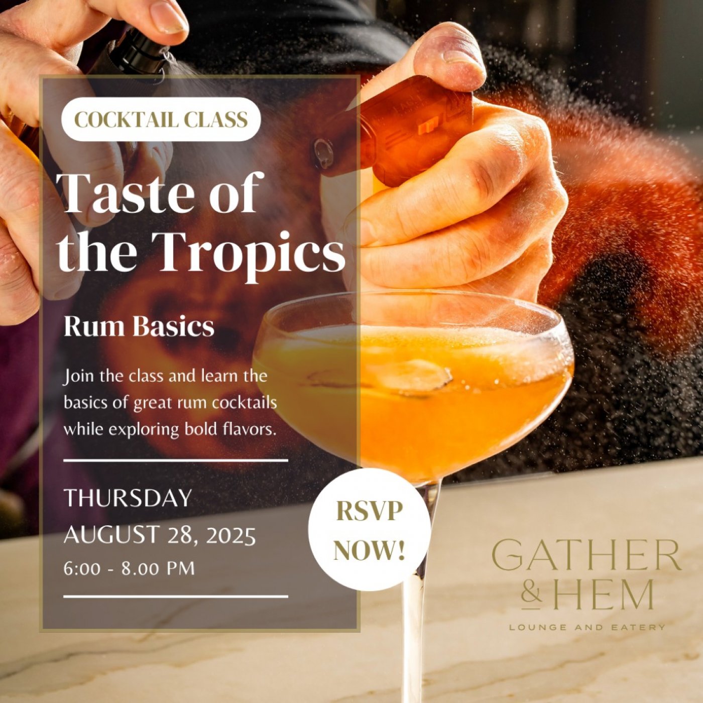 Rum Basics: Taste of the Tropics , 28 August | Event in Richmond | AllEvents
