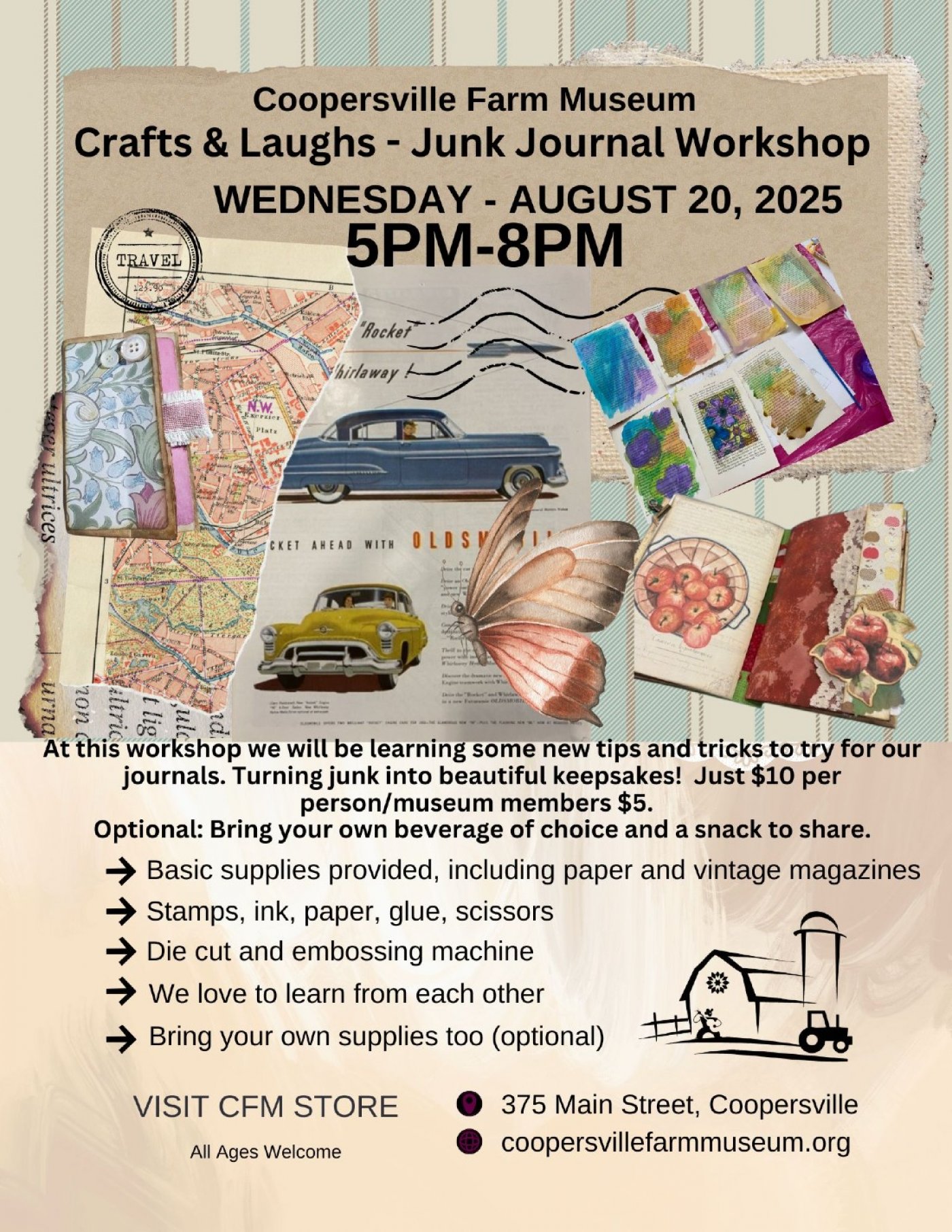 Junk Journal Workshop with Lee Ann , 20 August | Event in Coopersville | AllEvents