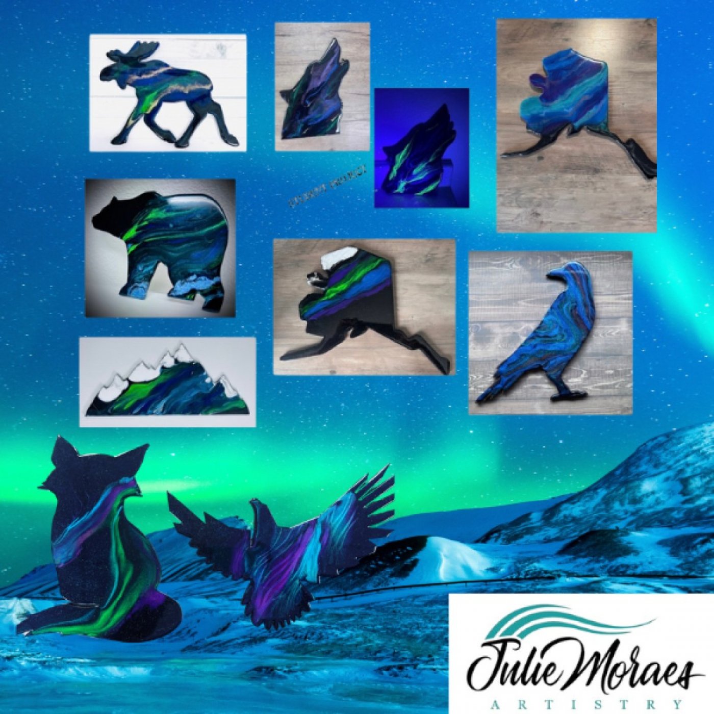 Northern Lights Resin Art Class ~ADVANCED RESERVATIONS REQUIRED, 13 September | Event in Anchorage | AllEvents