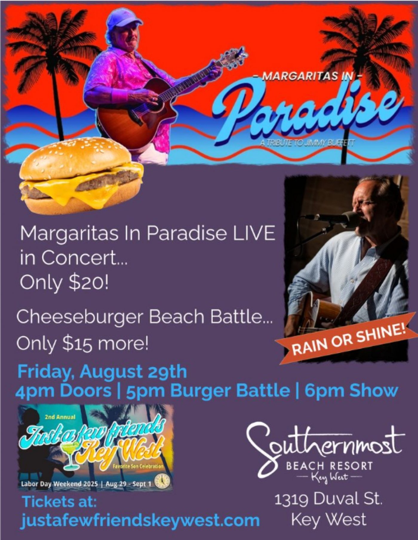 Margaritas in Paradise @ The Marker Key West, 29 August | Event in Key West | AllEvents