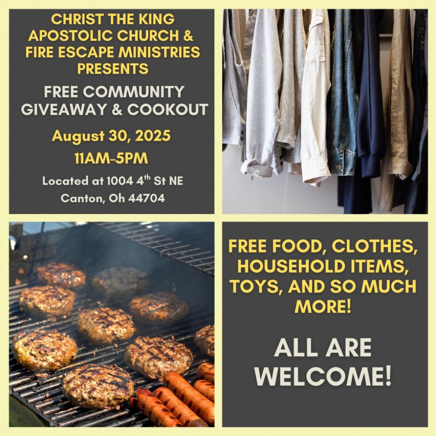 Free Community Giveaway and Cookout, 30 August | Event in Canton | AllEvents