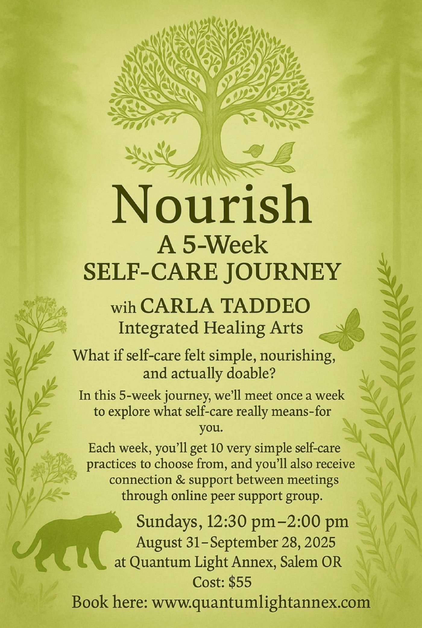 Nourish A 5 Week Self Care Journey | Event in Salem | AllEvents