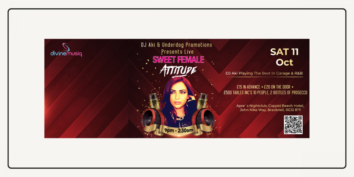Sweet Female Attitude Live!, 11 October | Event in Bracknell | AllEvents