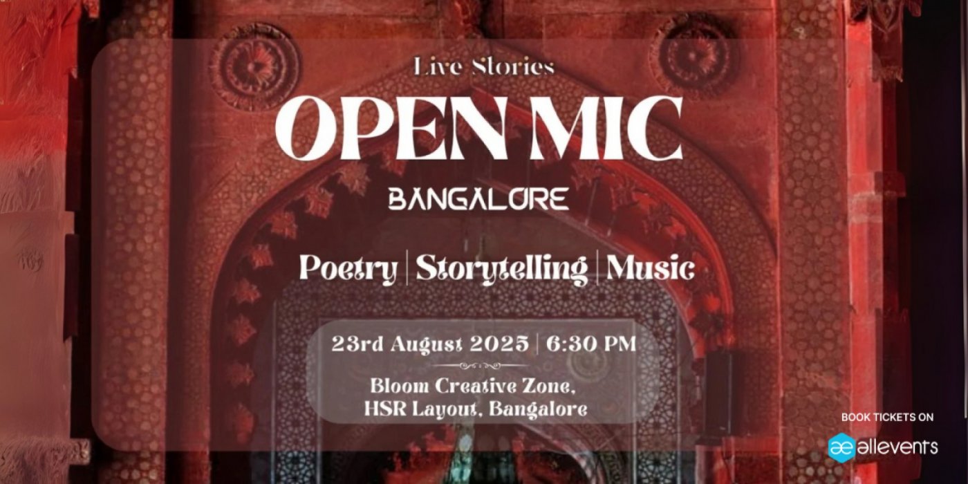 Bangalore Open Mic, 23rd August 25', 23 August | Event in Bangalore | AllEvents
