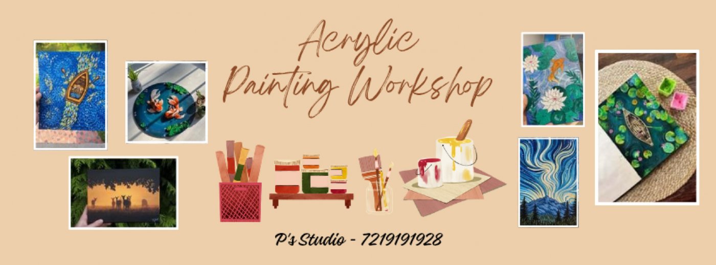 Acrylic painting workshop, 31 August | Event in Ahmedabad | AllEvents