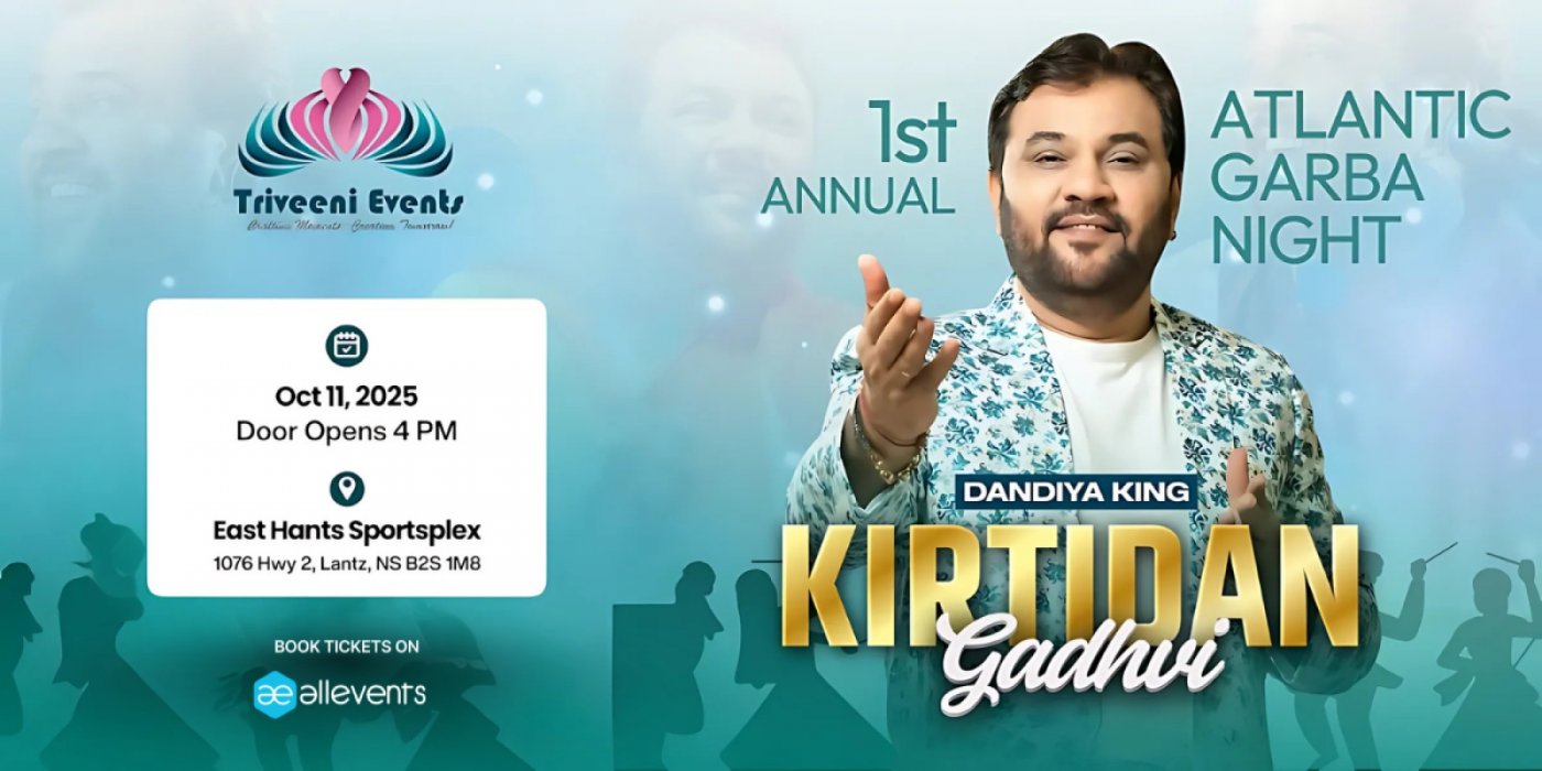 1st Annual Atlantic Garba Night - Kirtidan Gadhvi, 11 October | Event in Elmsdale | AllEvents