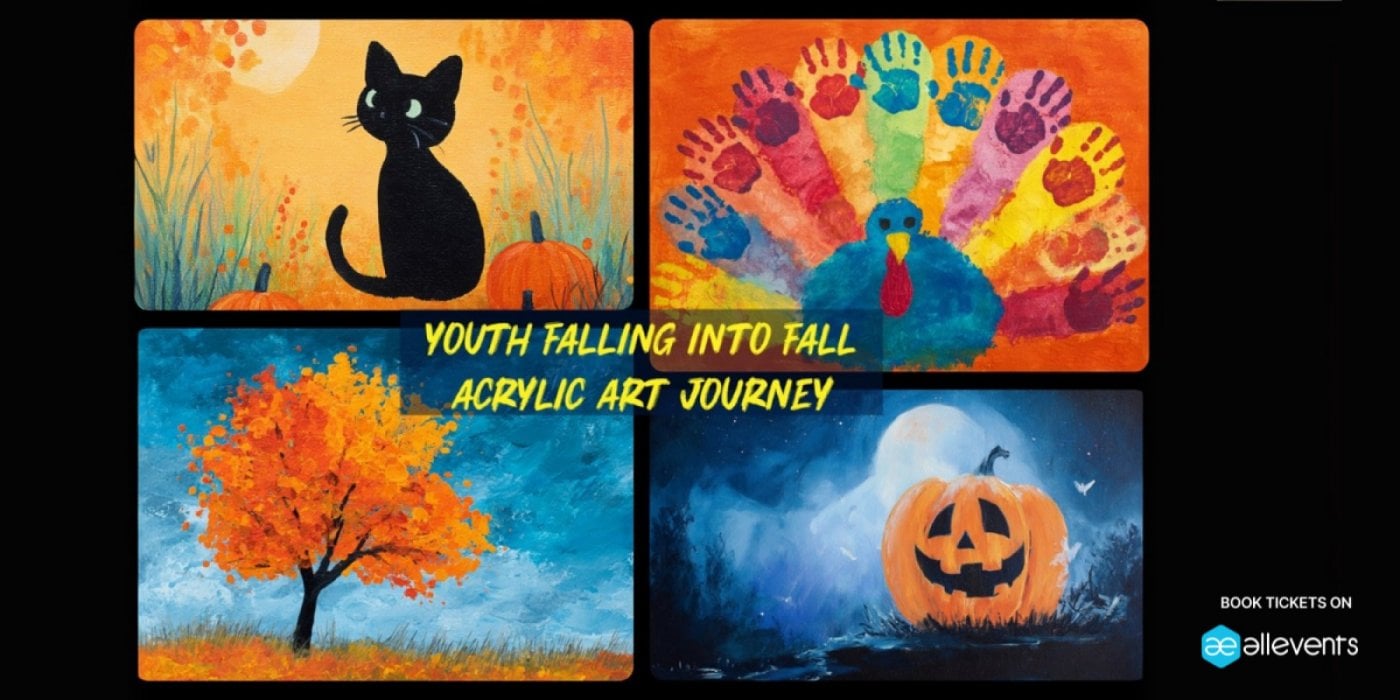 Cosmic Creators 8-Week Youth Art Journey - Falling into Fall Acrylic Painting (Ages 4-11), 18 September | AllEvents
