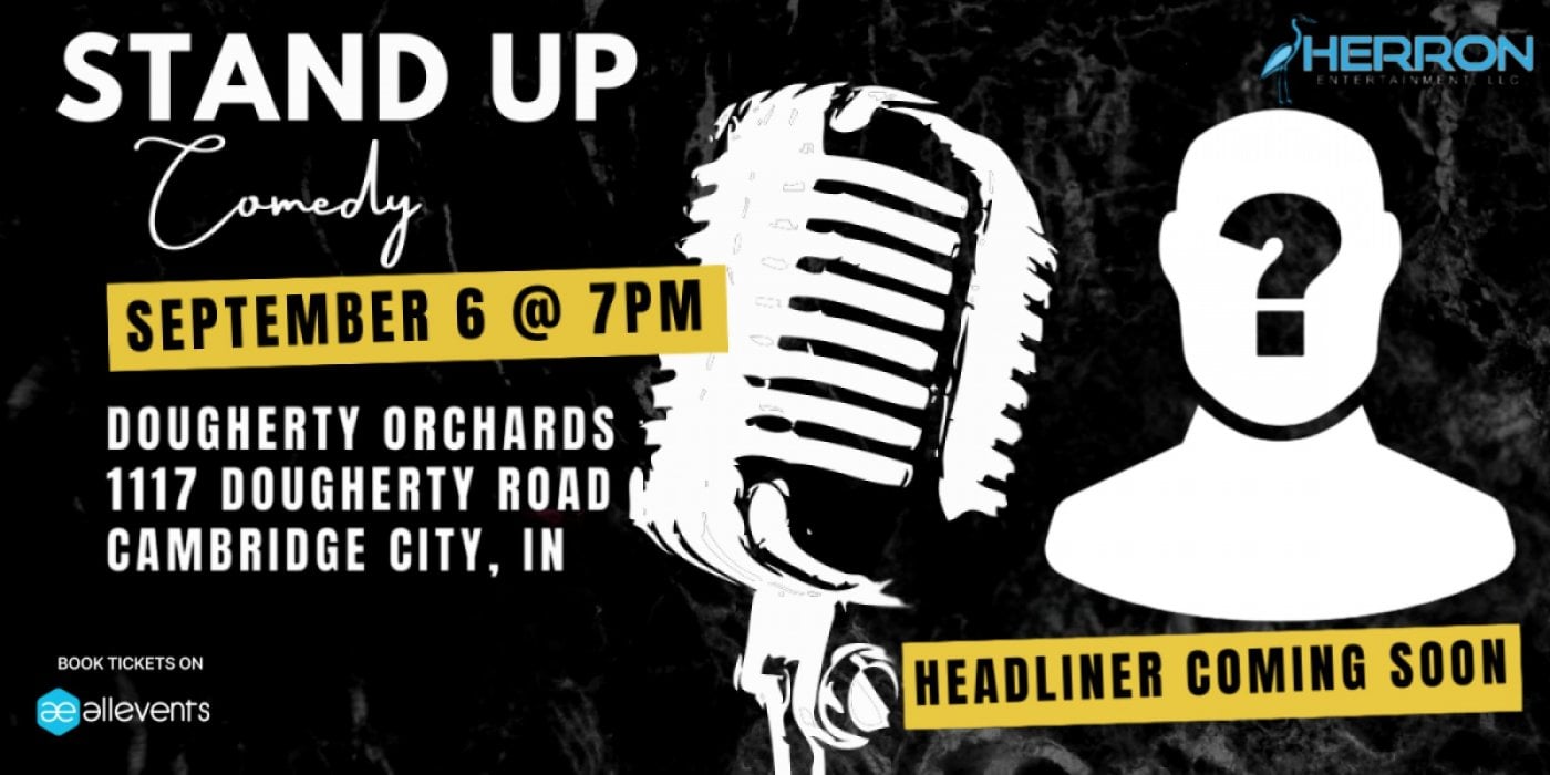 the WINERY COMEDY TOUR at DOUGHERTY ORCHARDS, 6 September | Event in Cambridge City | AllEvents