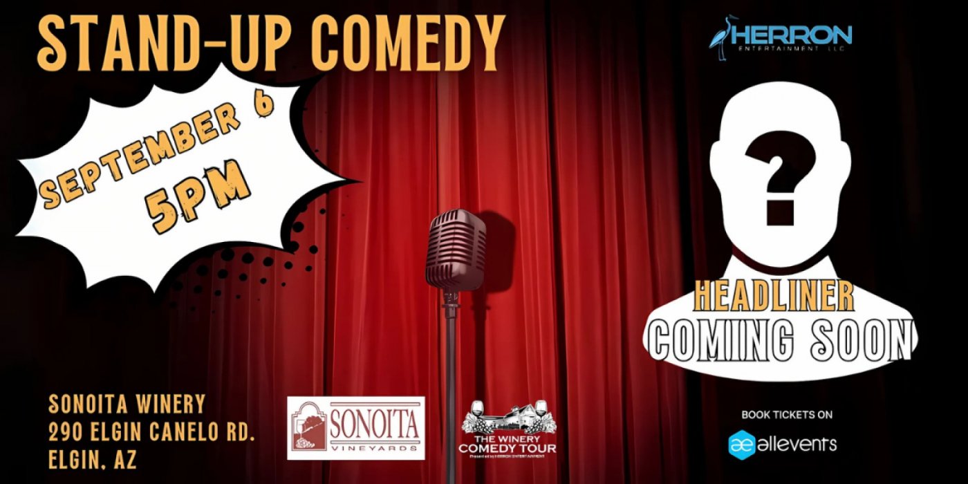 the WINERY COMEDY TOUR at SONOITA, 6 September | Event in Elgin | AllEvents
