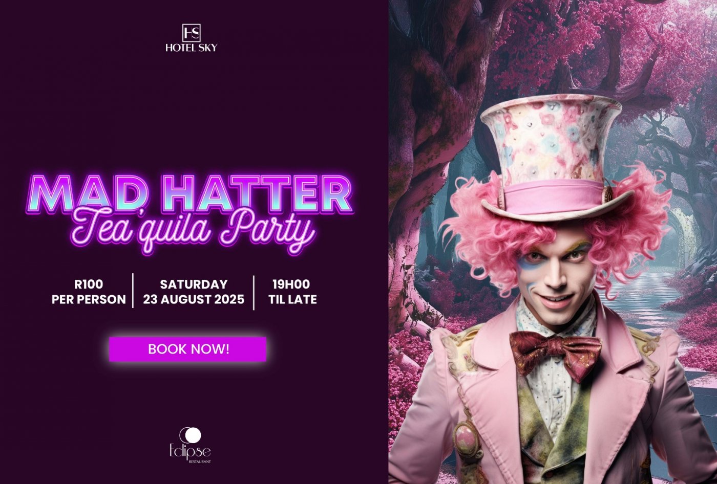 Mad Hatter's Tea'Quila Party, 23 August | Event in Sandton | AllEvents