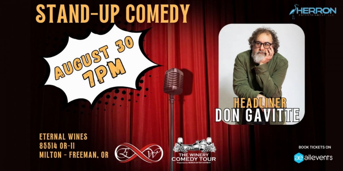 The WINERY COMEDY TOUR at ETERNAL WINES, 30 August | Event in College Place | AllEvents