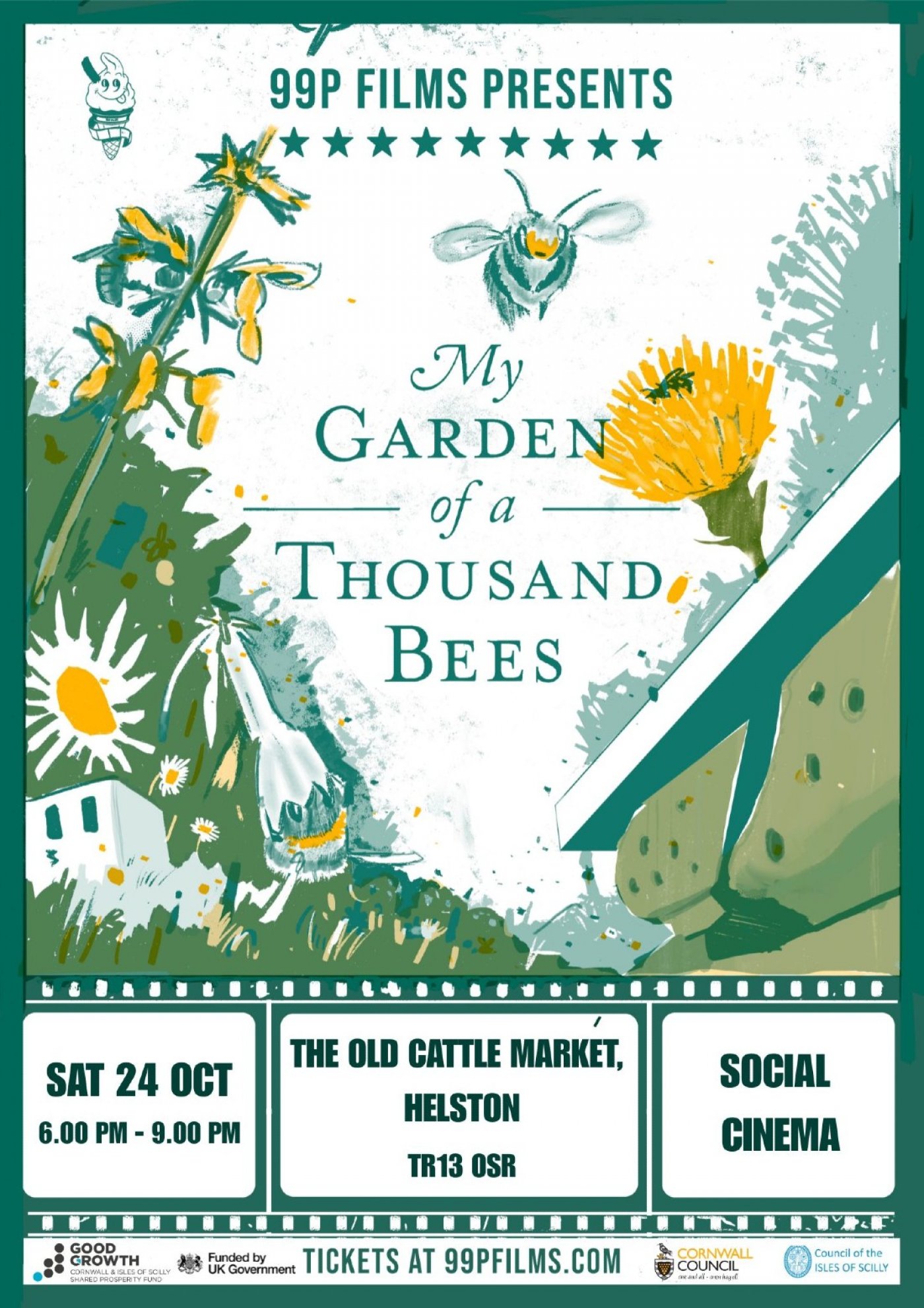 99p Films presents: My Garden of a Thousand Bees - HELSTON, 4 October | Event in Helston | AllEvents