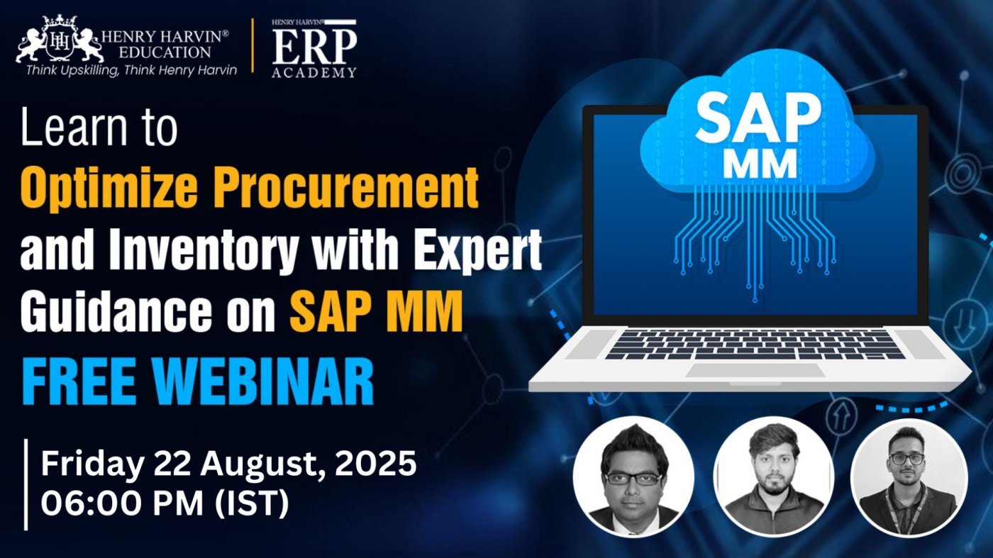 SAP MM (Materials Management) - Webinar, 22 August | Online Event | AllEvents
