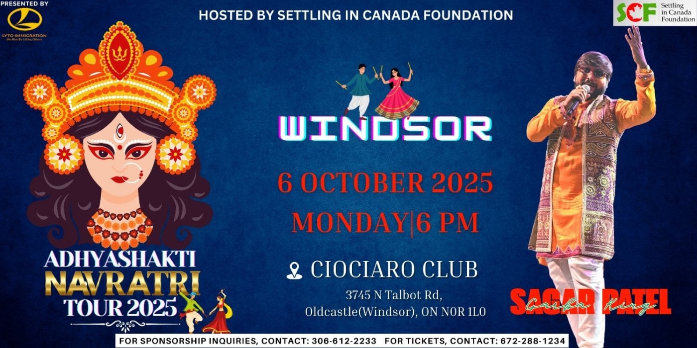 SAGAR PATEL live in WINDSOR - CANADA, 6 October | Event in Tecumseh | AllEvents