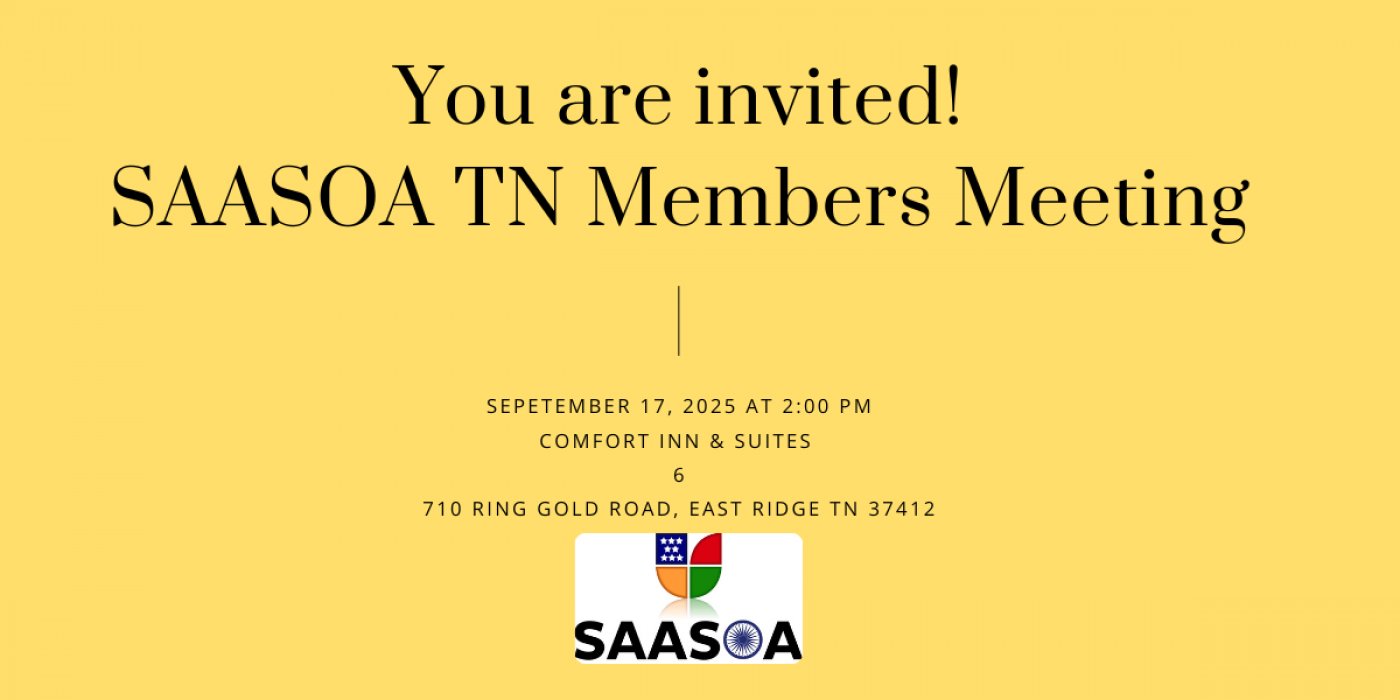 SAASOA TN Members Meeting , 17 September | Event in Chattanooga | AllEvents