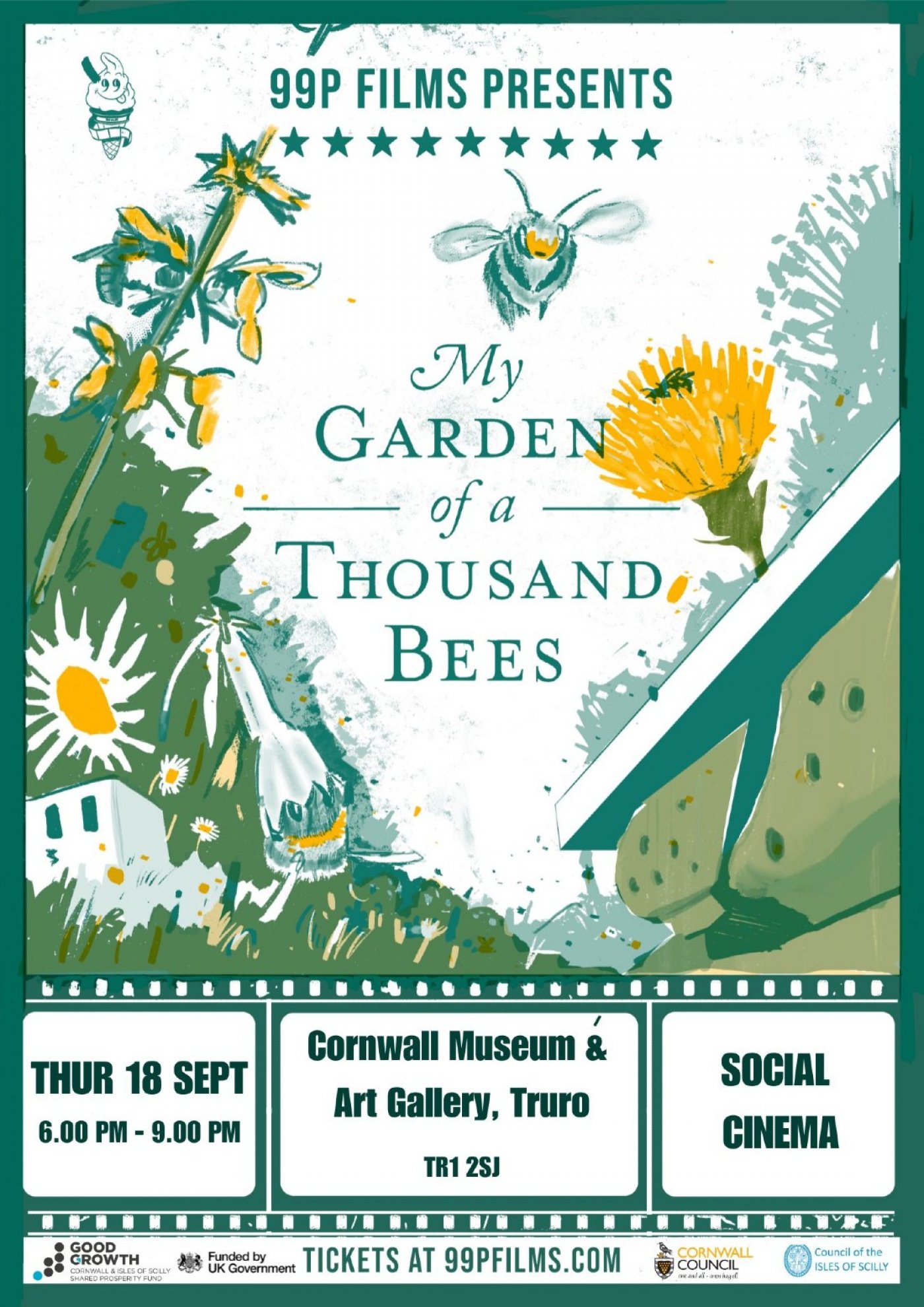 99p Films presents: My Garden of a Thousand Bees - TRURO, 18 September | Event in Truro | AllEvents