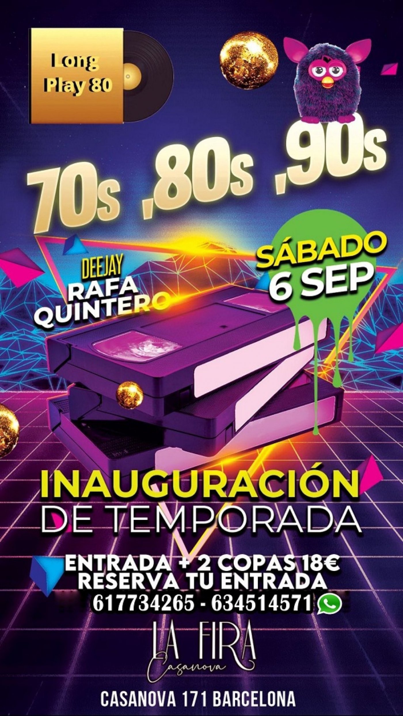 Tardeo 70s 80s 90s (Inauguración de Temporada) 🕺🏻​, 6 September | Event in Barcelona | AllEvents